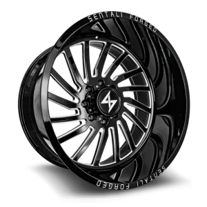 Sentali – Forged SF-1 – Black – 28″x16″ -99mm – Summer Wheels – SF128165199BM-L